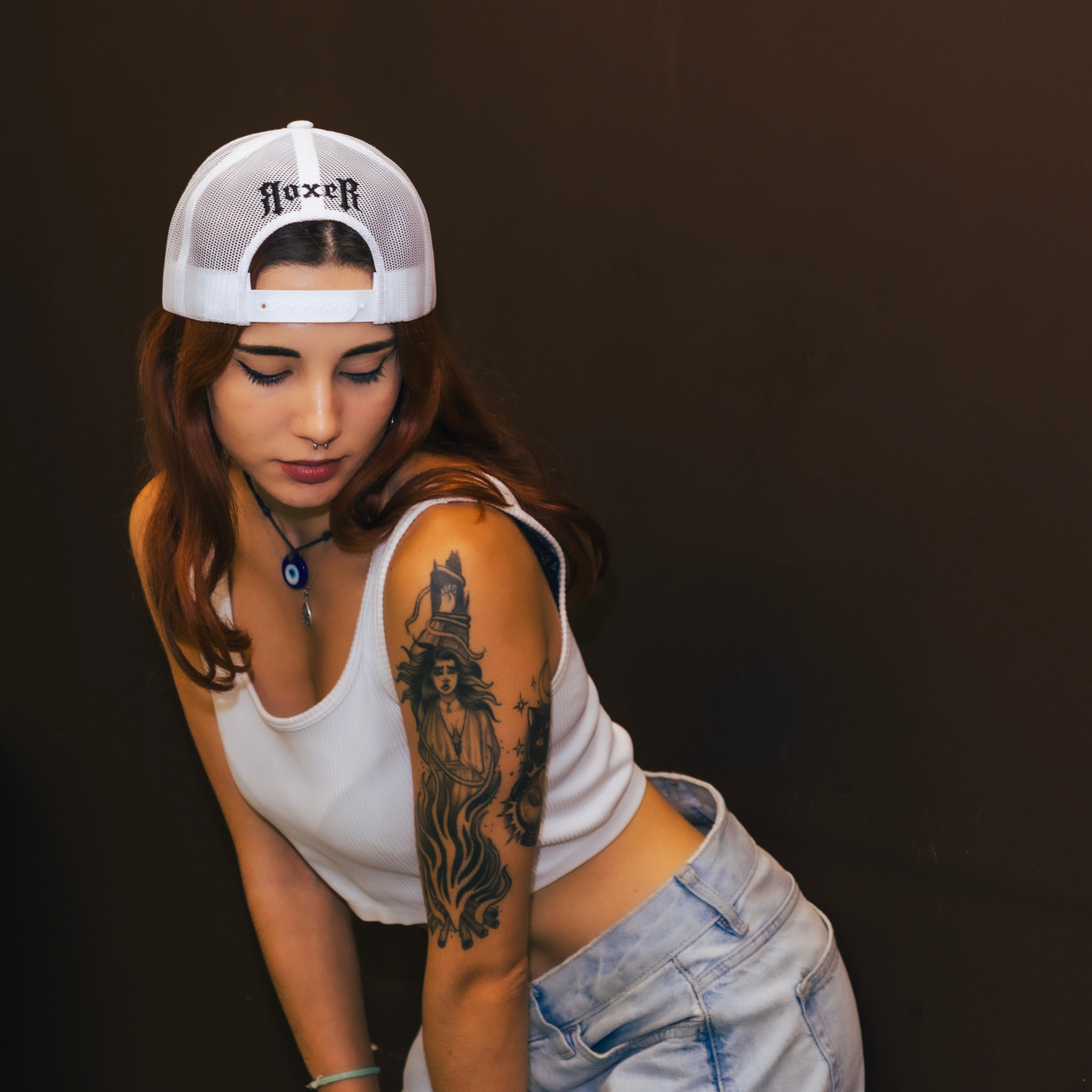 Essential White Trucker